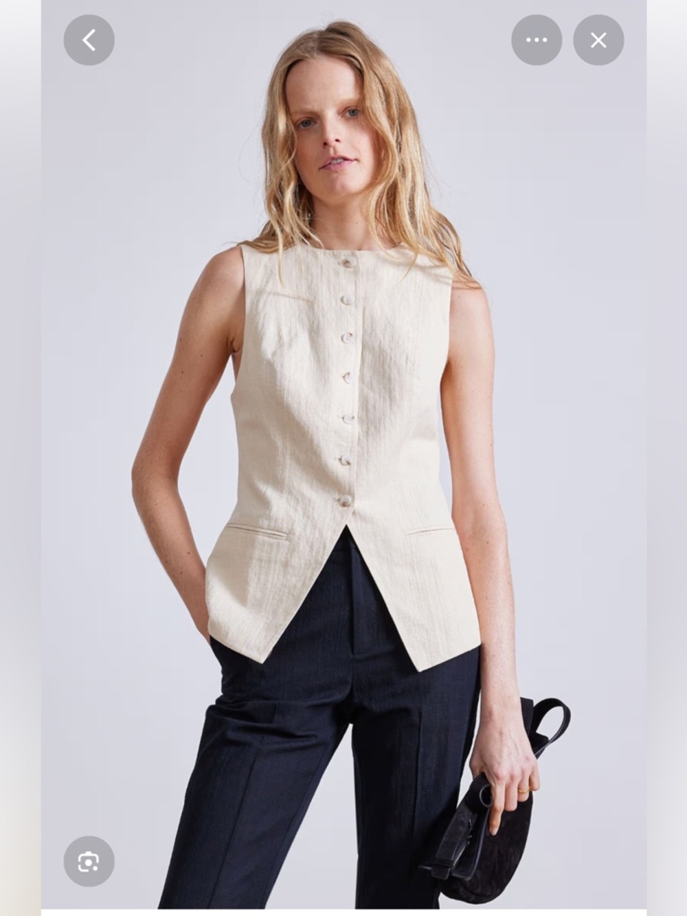 APiece Apart Marca Tunic Vest in Shell